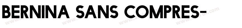 BERNINA SANS COMPRES字体转换
